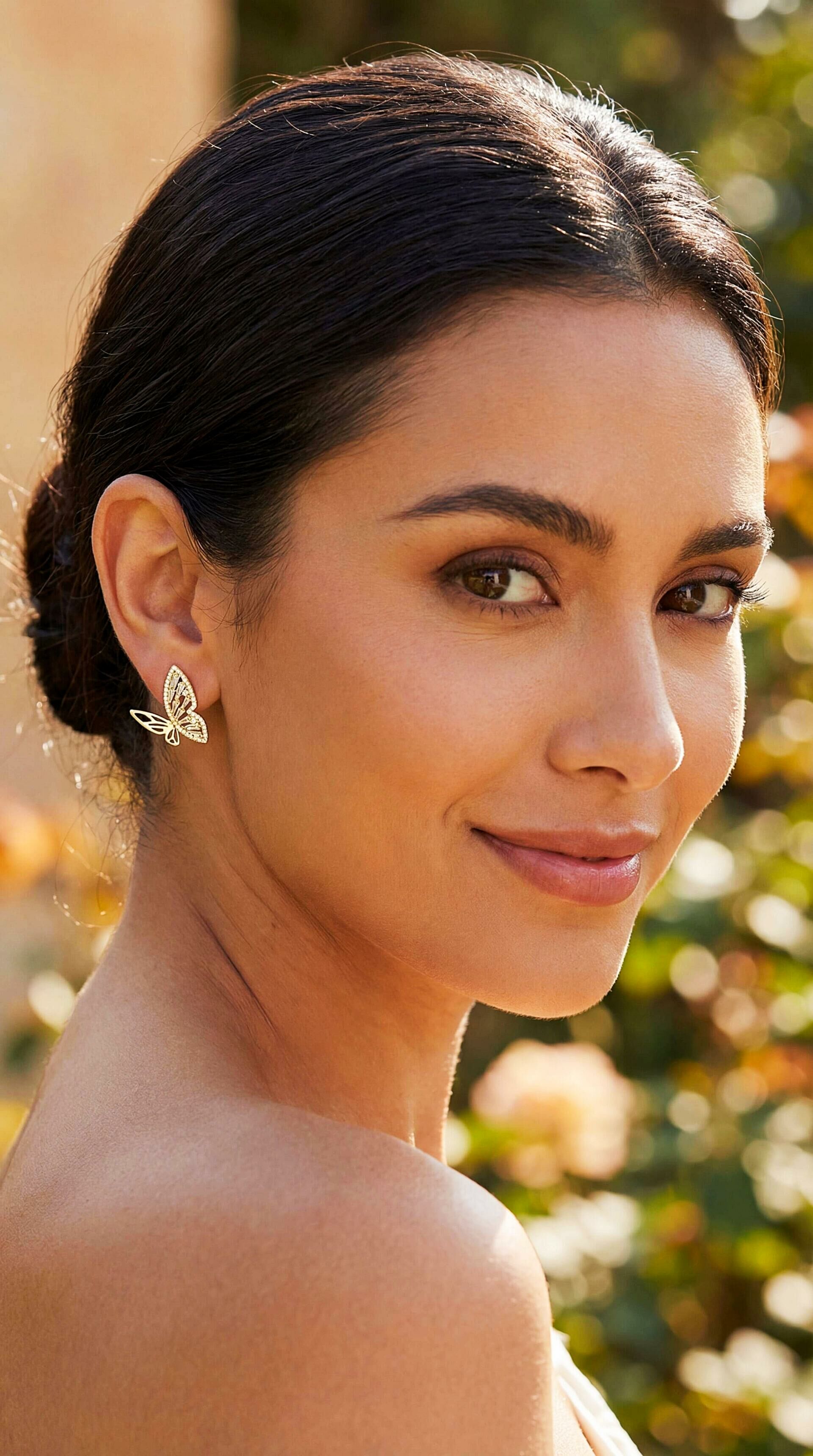 Imagem de Brinco Borboleta Zirconias e Navetes